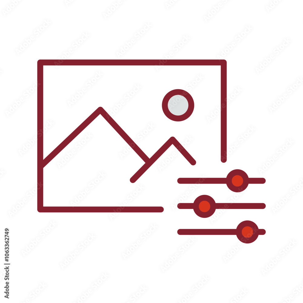 Photo Editing Tools Vector Icon Photo Editing Tools Vector Icon
