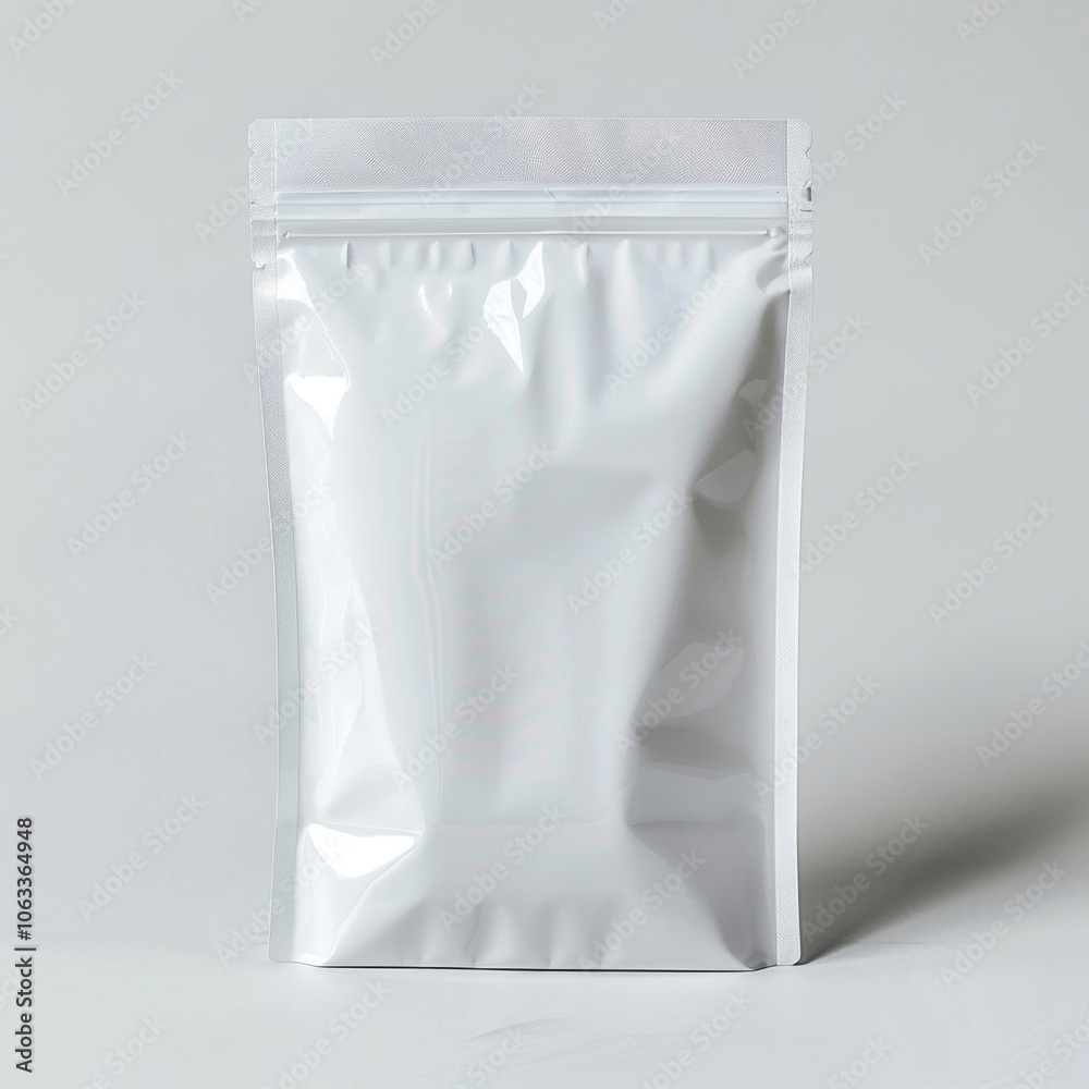 white plastic pouch isolated on white background. White pouch mockup white plastic pouch isolated on white background. White pouch mockup
