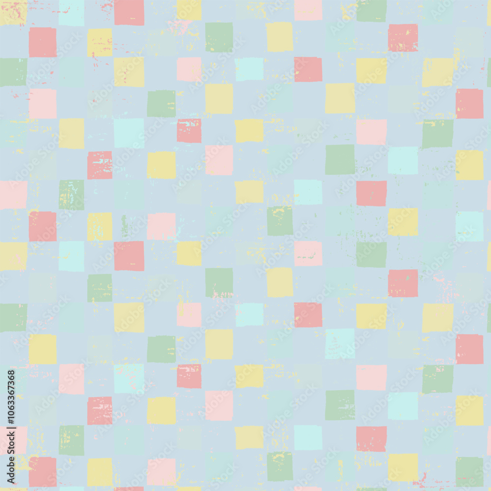 Seamless large checkered repeating pattern for wrapping paper, bedding, home design and other design projects in futuristic aesthetics and retro futurism Seamless large checkered repeating pattern for wrapping paper, bedding, home design and other design projects in futuristic aesthetics and retro futurism