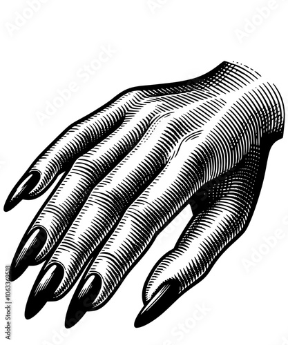 Hand with manicure
