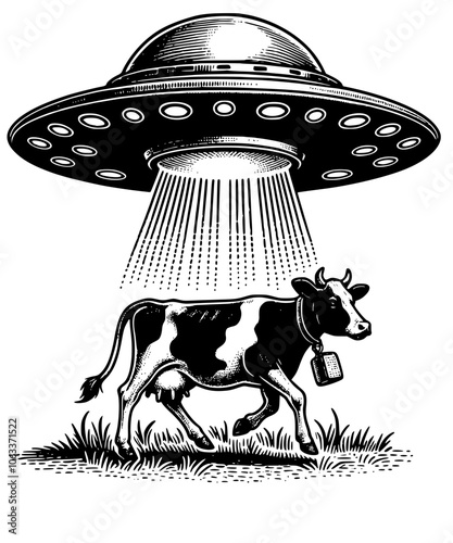 ufo alien cow abduction