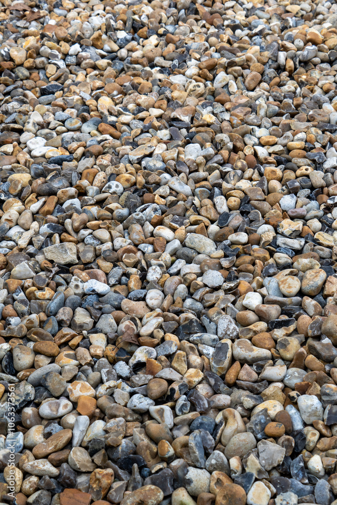 Closeup of Smooth Pebbles on the Beach Closeup of Smooth Pebbles on the Beach
