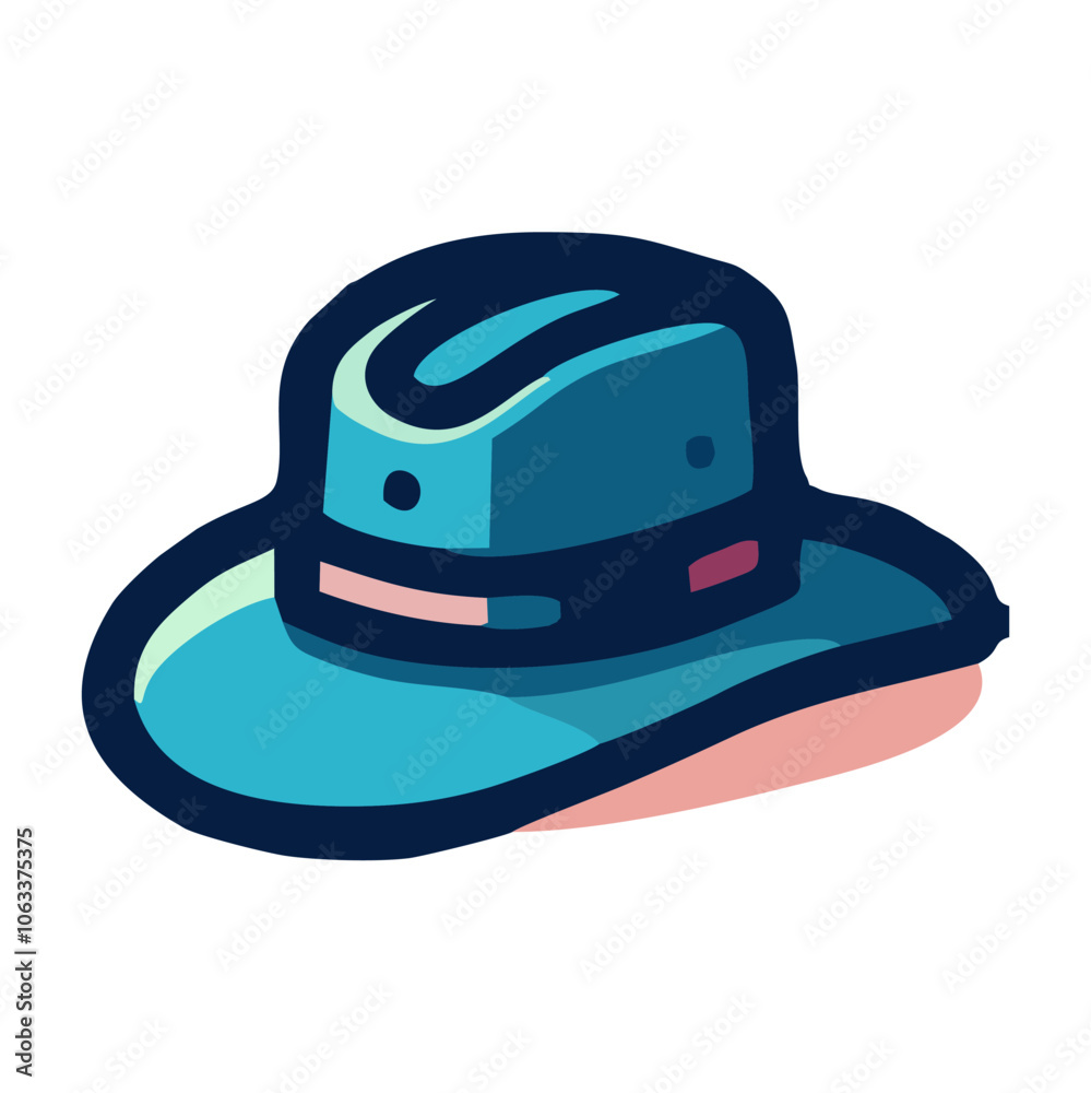 Fototapeta premium Simple Hat Illustration - Transparent Background