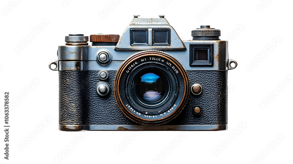 Fototapeta premium Vintage with intricate mechanical design,capturing timeless moments of photography and preserving the rich heritage of the analog era.