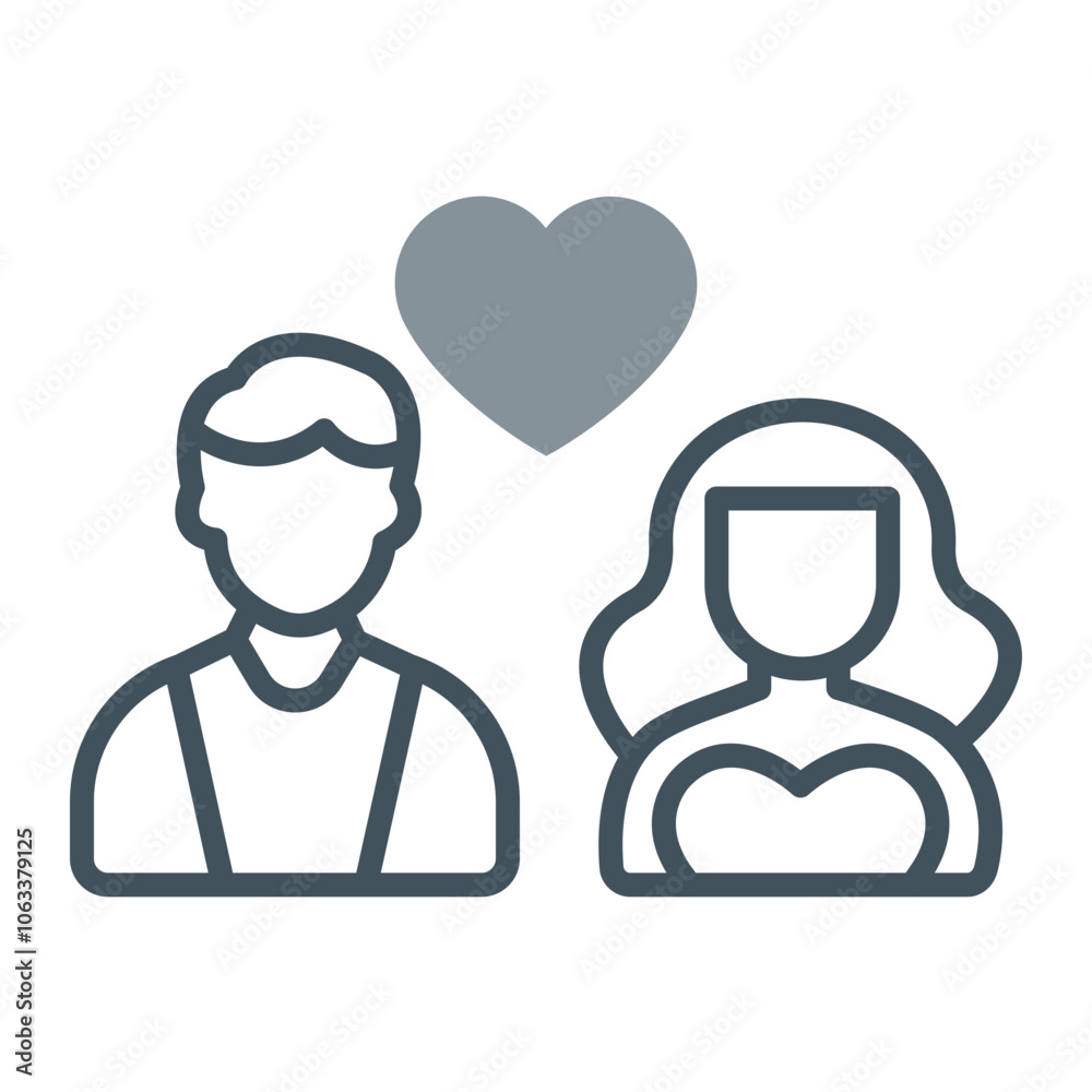 Obraz premium Couple Icon Design
