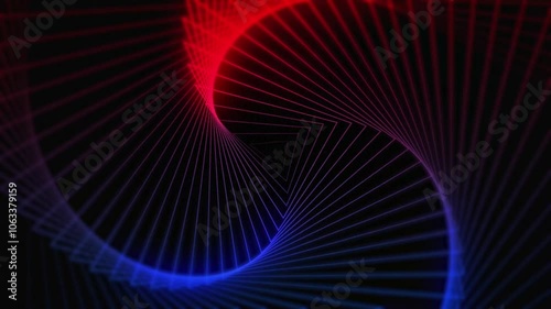 Minimalistic abstract seamless loop animated background. Digital geometric 3D BG with modern gradient. Digital smooth wallpaper. Animated soft template of various projects.