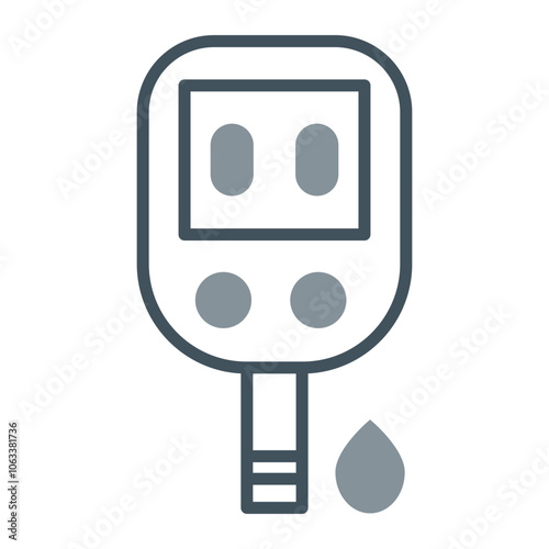 Glucose Meter Vector Icon Design