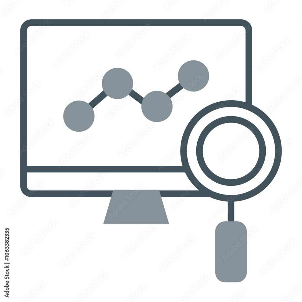 Data Analysis Vector Icon Design Data Analysis Vector Icon Design