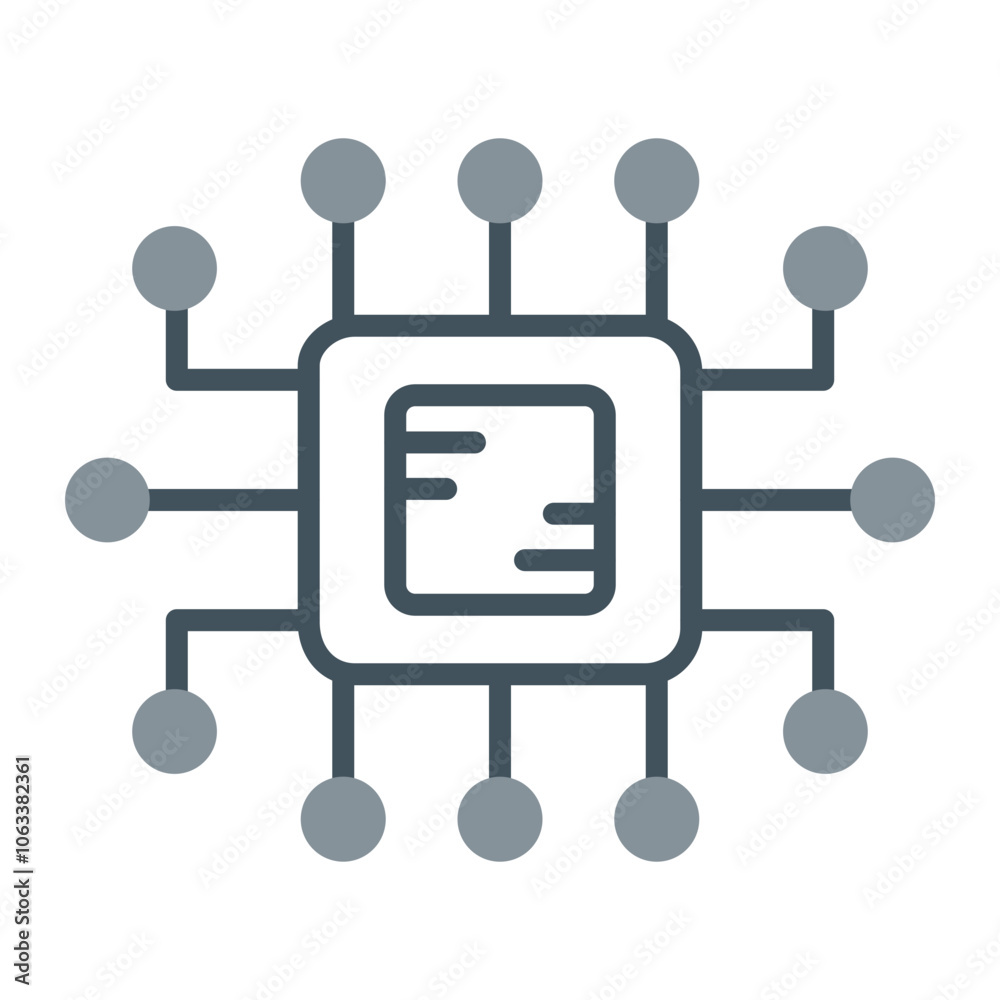 Cpu Vector Icon Design Cpu Vector Icon Design