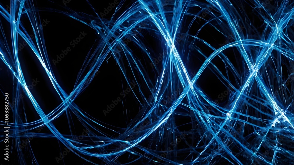 Electric Blue Light Streaks: Futuristic Energy Texture for Design Electric Blue Light Streaks: Futuristic Energy Texture for Design