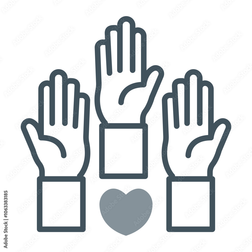 Volunteering Vector Icon Design Volunteering Vector Icon Design