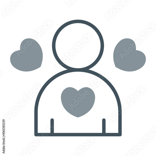Self Love Vector Icon Design