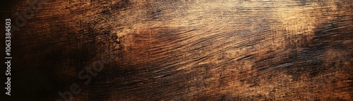 Close-up of a Dark, Textured Wood Surface photo