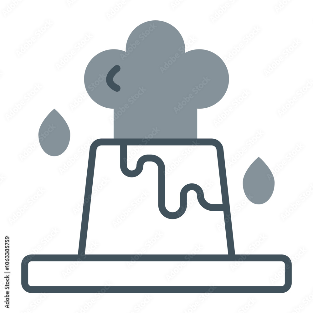 Geyser Vector Icon Design Geyser Vector Icon Design