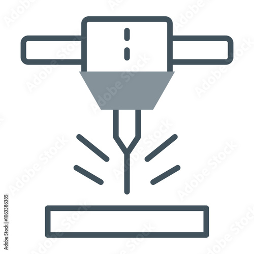 Cnc Machine Icon Design