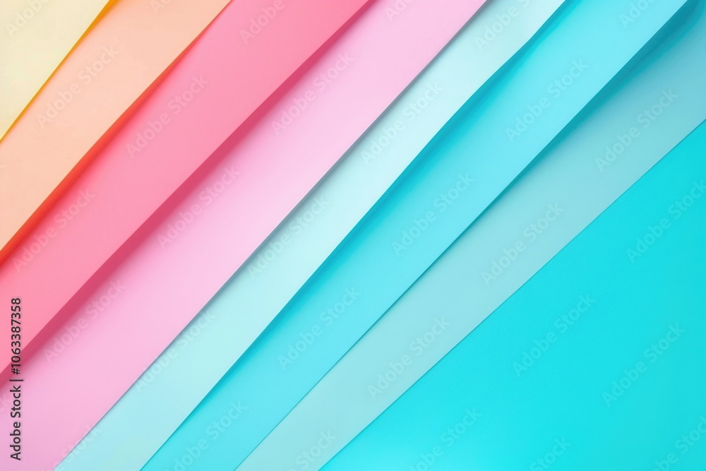 Fototapeta premium Close-up shot of colorful paper strips on a background, perfect for creative projects and designs