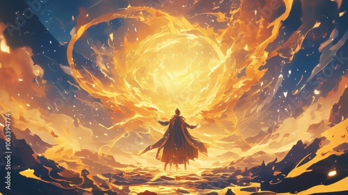 The lord of timebending sorcery created a pocket dimension where time flowed backwards allowing him to relive his happiest memories over and over again.
