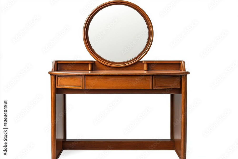 Enhance your space with a classic vanity table and mirror Enhance your space with a classic vanity table and mirror