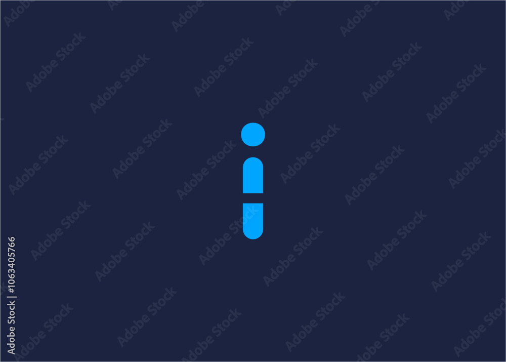 Letter i with pill logo icon design vector design template inspiration