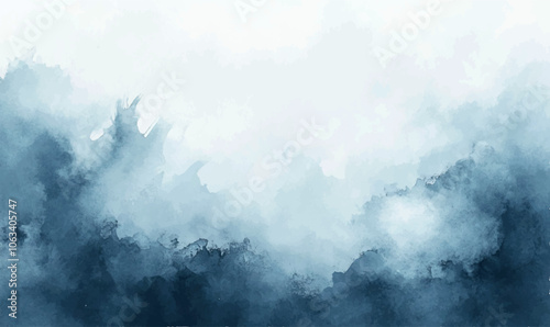 calm watercolor background in shades of gray, blue, and white, mimicking the frozen surface of a lake with subtle cracks in the ice	
