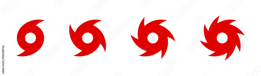 Hurricane icon set Hurricane icon set