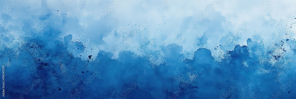 Obraz premium Abstract Blue Watercolor Background