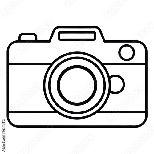 Photo camera silhouette, icon