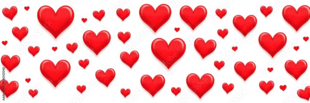 Red heart icons in various styles and sizes for Valentine's Day or love-themed design projects, love, vector Red heart icons in various styles and sizes for Valentine's Day or love-themed design projects, love, vector