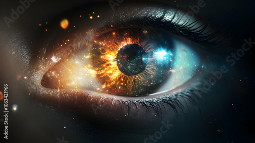 Cosmic Eye, galaxy, universe, space, stars, nebula