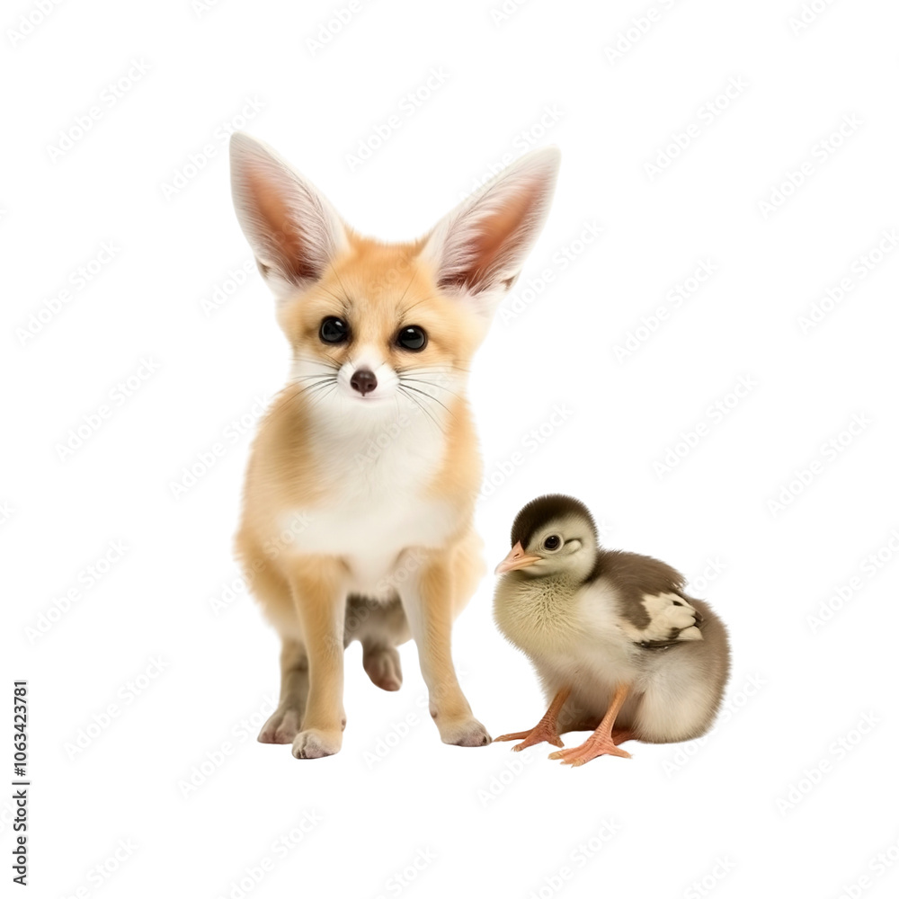 Fennec Fox and Chicklet Friends Fennec Fox and Chicklet Friends