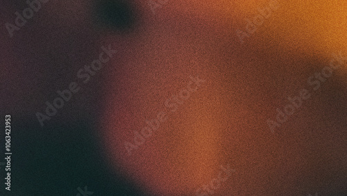 Muted tones of grey, dusty rose, and orange create a speckled gradient background texture, with a grainy and heavily noise-filled appearance, adding a slightly rugged finish