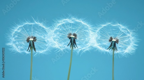 Explore the stunning macro shot of dandelion seeds captured in sharp clarity with natural beauty