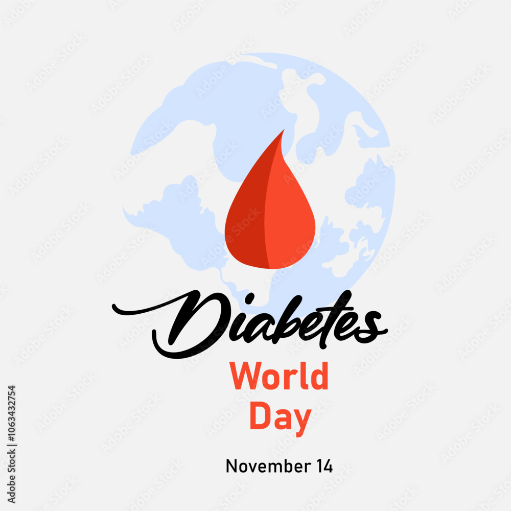 vector graphic of World Diabetes Day good for national World Diabetes Day celebration. flat design. flyer design.flat illustration. vector graphic of World Diabetes Day good for national World Diabetes Day celebration. flat design. flyer design.flat illustration.