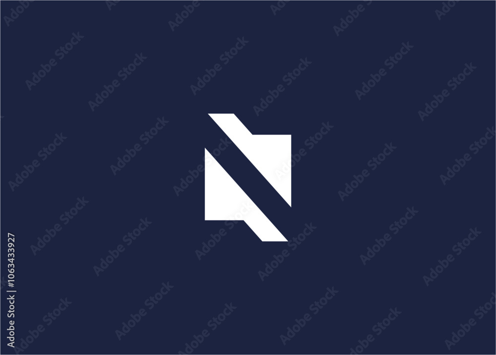 Fototapeta premium Letter n logo icon design vector design template inspiration