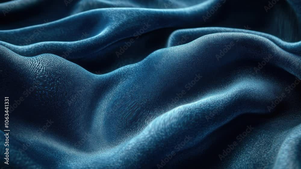 A close up of a blue fabric with a very soft feel A close up of a blue fabric with a very soft feel