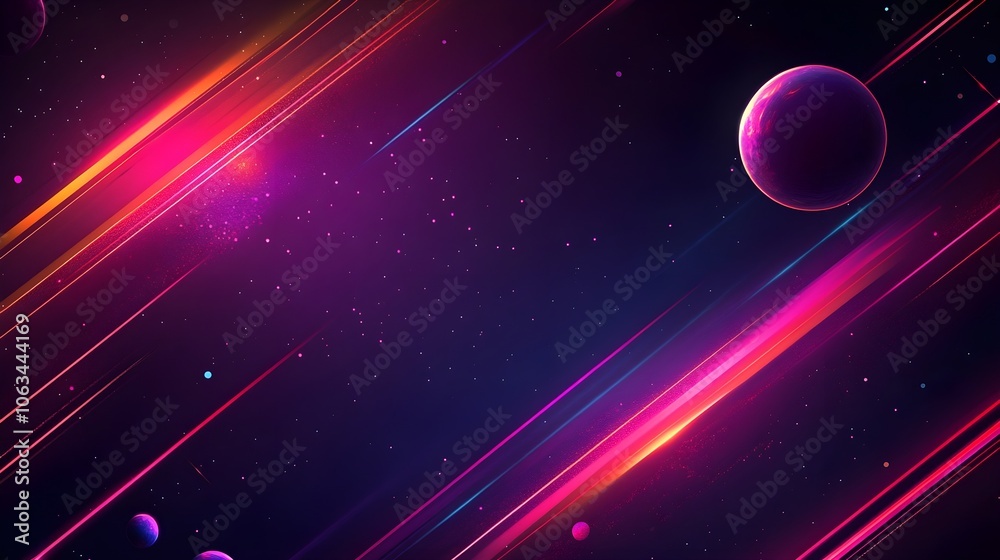 Obraz premium Neon Dreams futuristic background graphics for dynamic designs