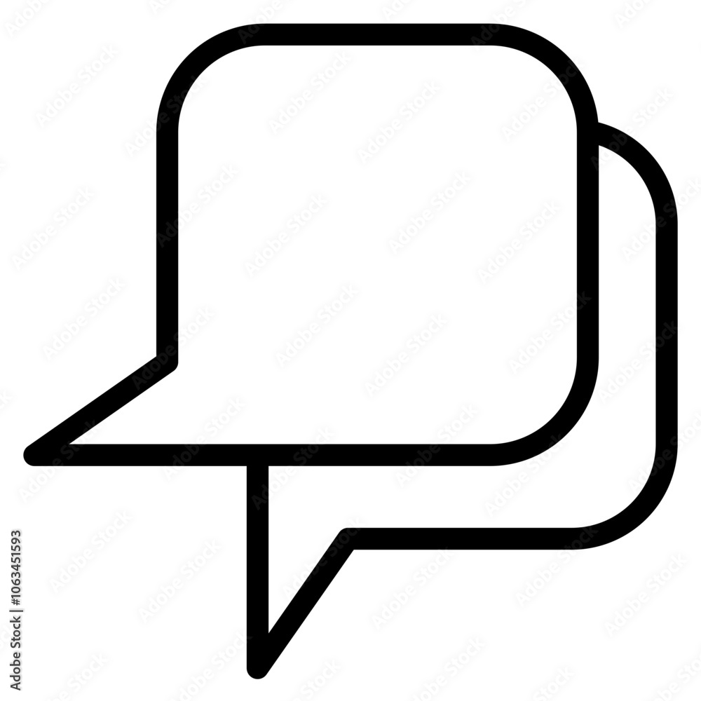Bubble Speech Symbol Icon Vector. Empty space for text. Stroke rectangle speech, icon for your web site design, logo, app, UI, dialog bubble for comic, book, poster, illustration, etc. Bubble Speech Symbol Icon Vector. Empty space for text. Stroke rectangle speech, icon for your web site design, logo, app, UI, dialog bubble for comic, book, poster, illustration, etc.