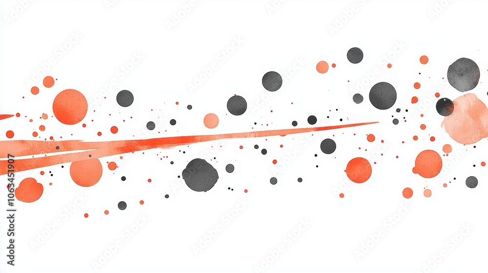 Abstract Orange and Black Dust with Metallic Particles White Background Abstract Orange and Black Dust with Metallic Particles White Background