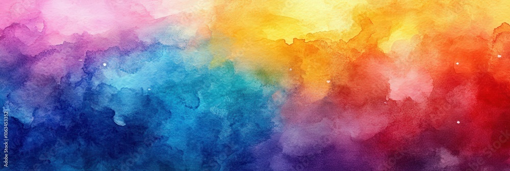 Abstract Watercolor Rainbow Background Abstract Watercolor Rainbow Background