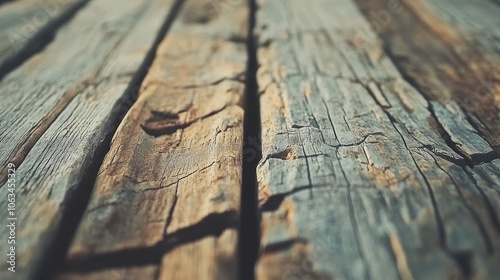 Textured Wooden Surface with Natural Grain Patterns photo