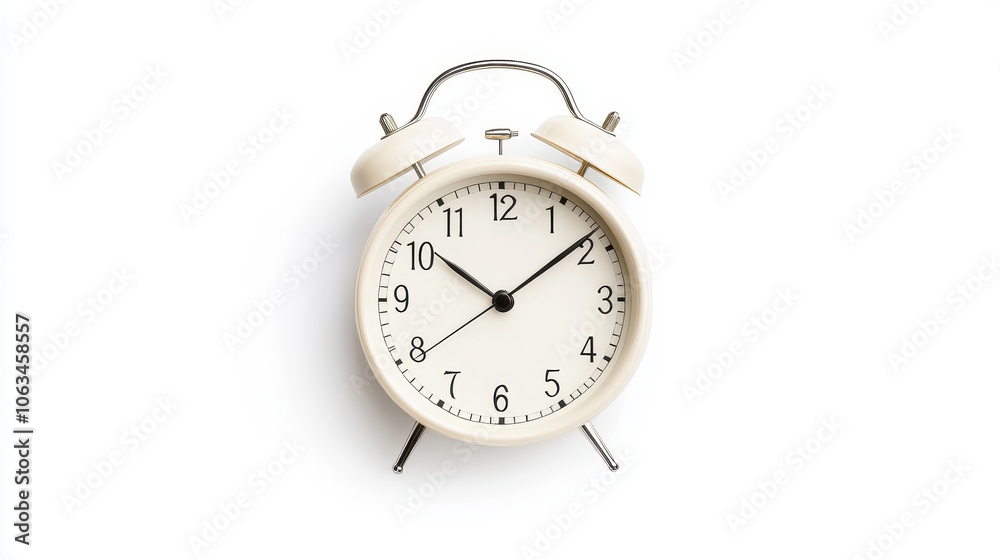Retro alarm clock displaying daylight saving time concept Retro alarm clock displaying daylight saving time concept