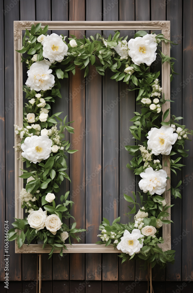 Old wooden door with green ivy Old wooden door with green ivy