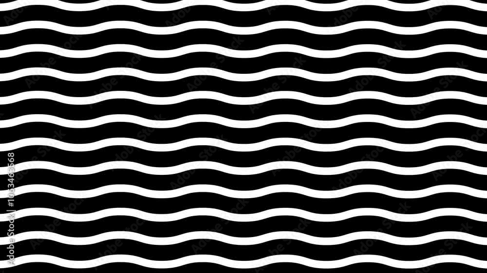 Black and White Wavy Lines Pattern Background Black and White Wavy Lines Pattern Background