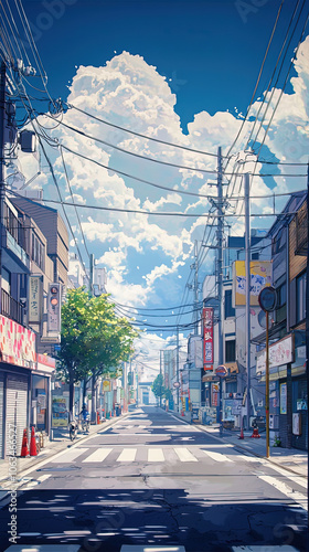 Neon Dreamscape: Sci-Fi Japanese Cityscape