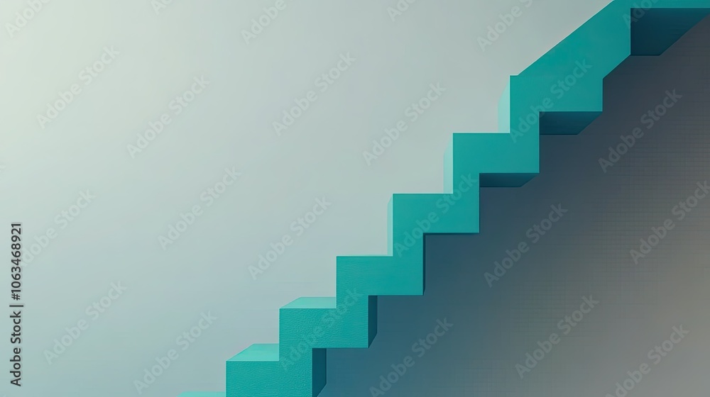 Modern Abstract Stairs with Soft Background Modern Abstract Stairs with Soft Background