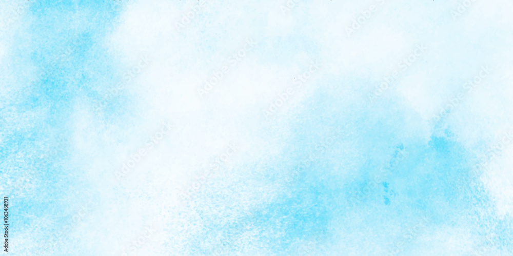 Grunge tint light blue watercolor abstract background, Aquarelle paint paper textured, blue sky with clouds, Sky Nature Landscape Background, sky background with white fluffy clouds. Grunge tint light blue watercolor abstract background, Aquarelle paint paper textured, blue sky with clouds, Sky Nature Landscape Background, sky background with white fluffy clouds.