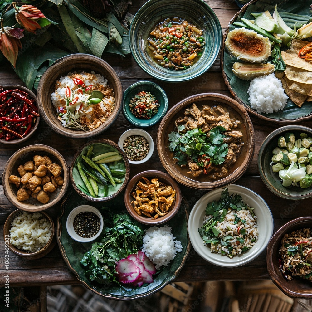 Thai herb and Thai food Thai herb and Thai food