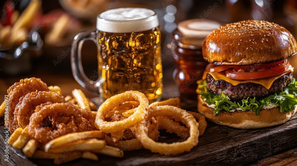 A close-up shot of two golden beer mugs filled to the brim, A close-up shot of two golden beer mugs filled to the brim,