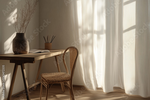 Japanese Minimal home office 