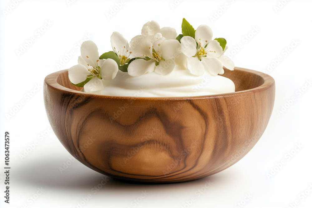 Fresh natural homemade organic yogurt Fresh natural homemade organic yogurt